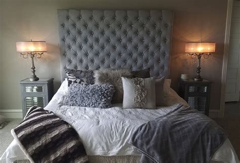 extra tall tufted king headboard.